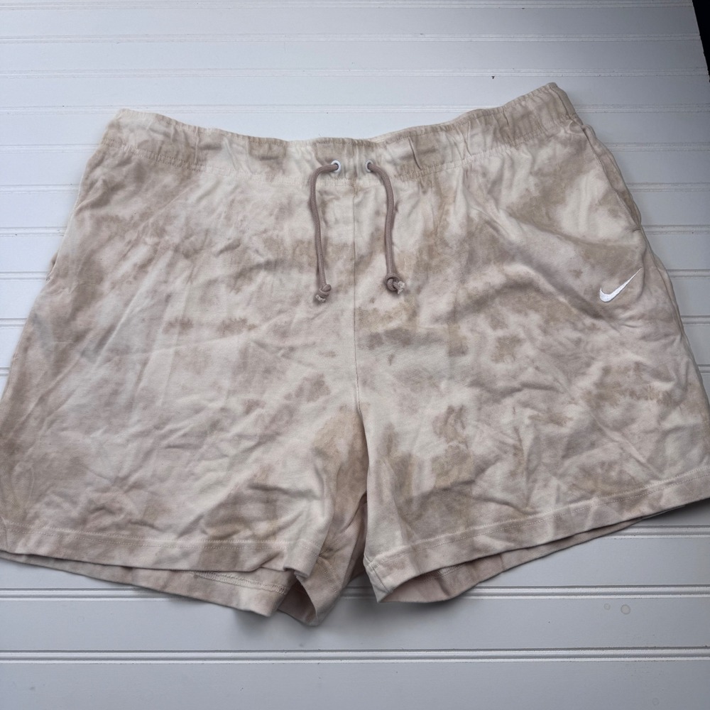 NEW Nike Women's XXL Loose Fit Mid Rise Tan Shorts